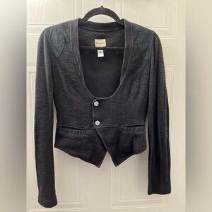 Diesel Black Blazer Top